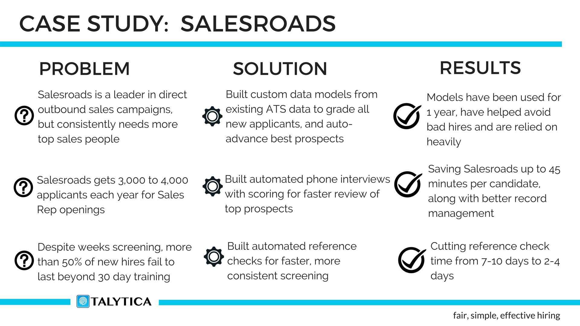 Talent Analytics, Pre-hire Assessments, Automated phone interviews